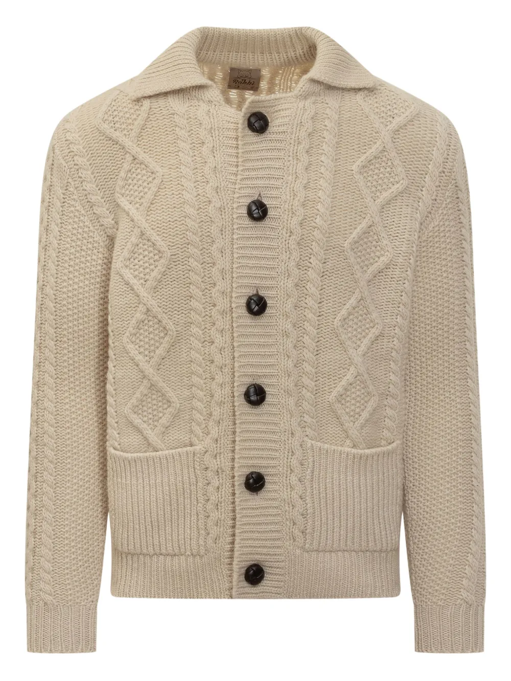 

Кардиган с аранами и косами Rakki, нейтральный