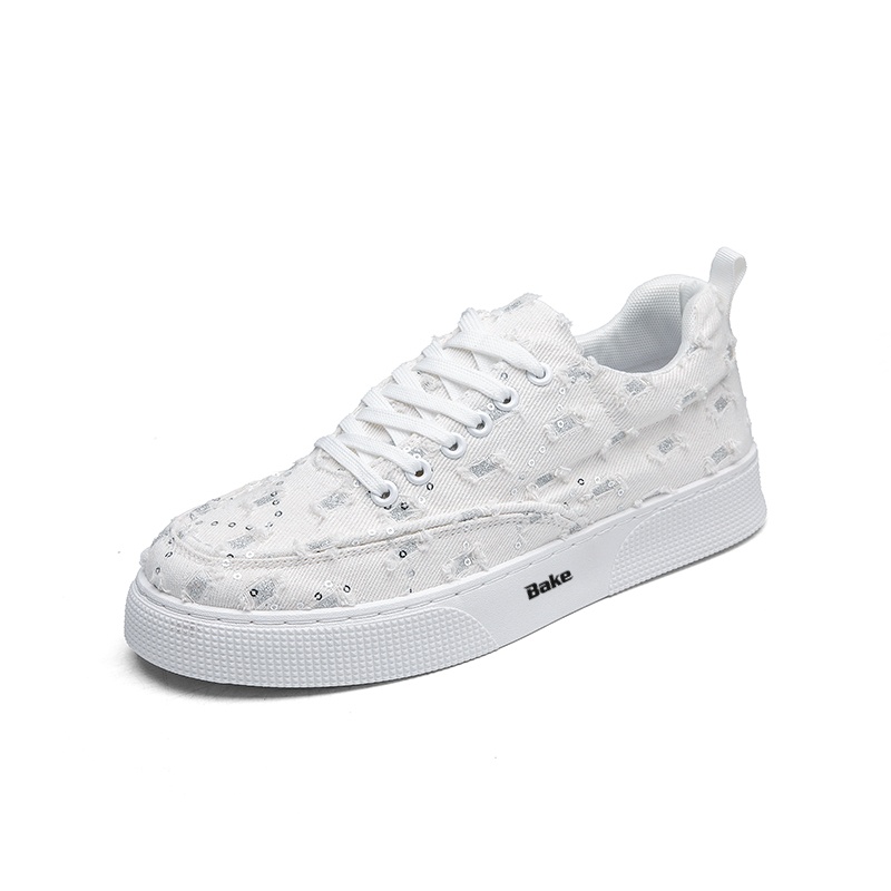 

BAKE Дышащие и износостойкие мужские низкие кеды из холста зеленого цвета, цвет Green