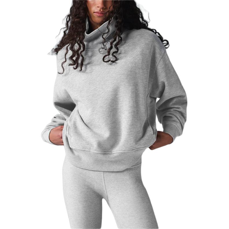 

Худи с высокой горкой для женщин Alo Yoga, серый/серый