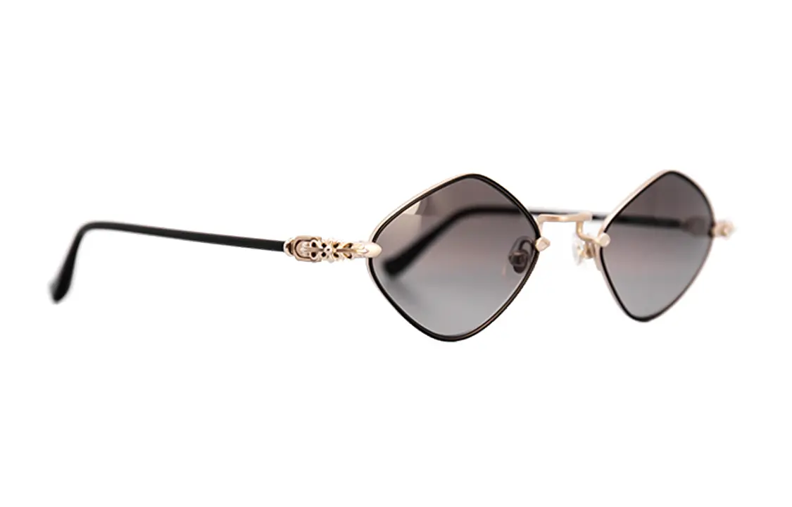 Chrome Hearts Неправильной формы солнцезащитные очки унисекс черные, Black — фото 3