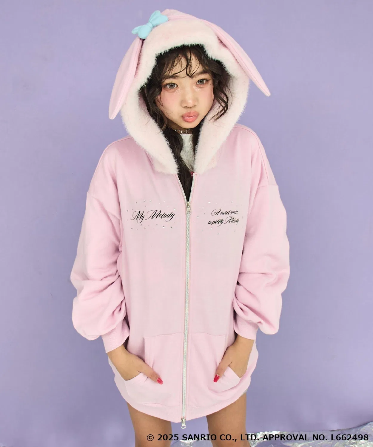 Парка с ушками My Melody ANAP GiRL, светлый розовый — фото 2