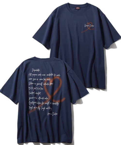 

Футболка с коротким рукавом, свободного кроя, с вышивкой и принтом Dickies, синий