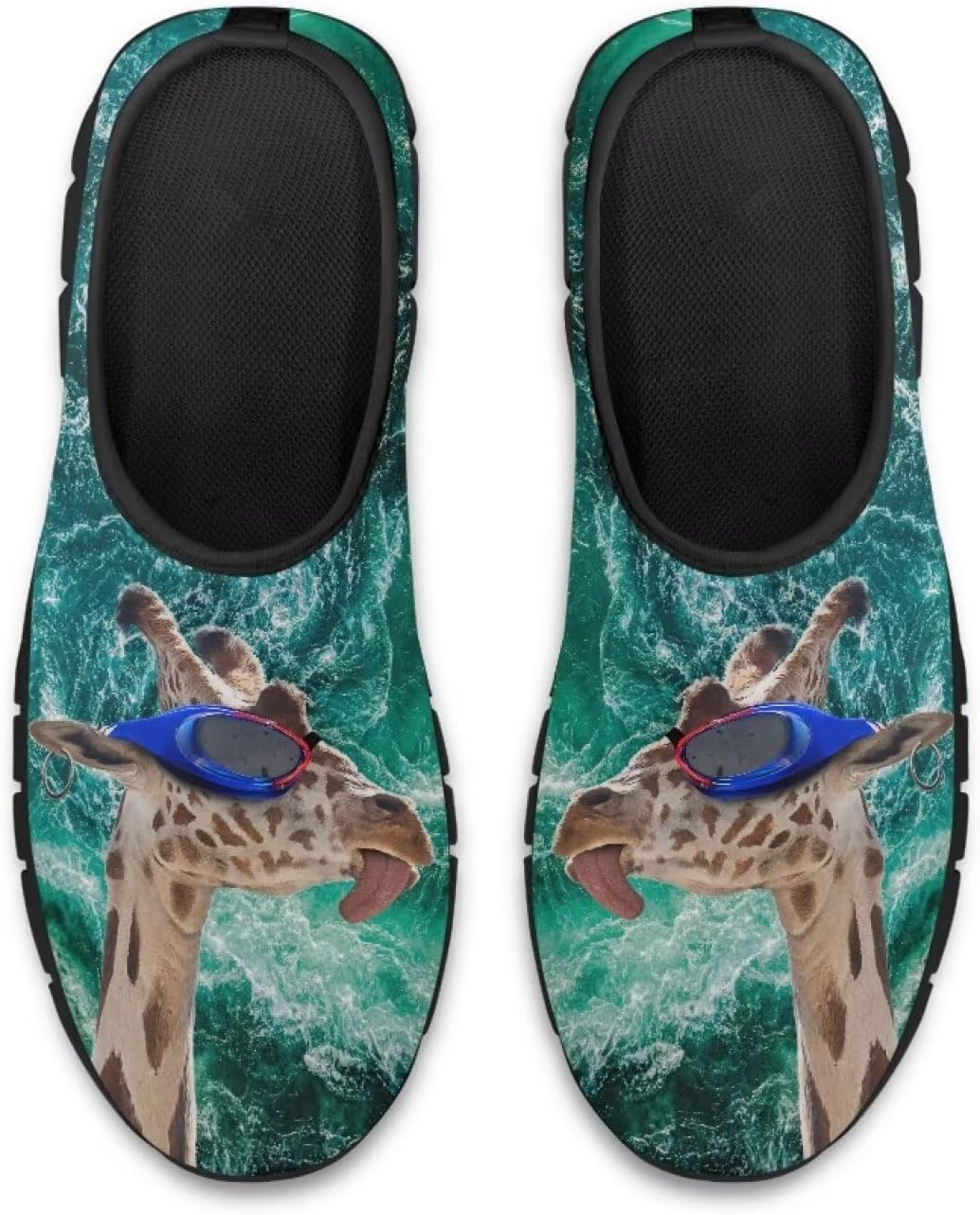 

Мужские повседневные слипоны для ходьбы, плоские лоферы, кроссовки с животным принтом, противоскользящие, удобные спортивные кроссовки с низким профилем Qoiuvncy, Giraffe Print