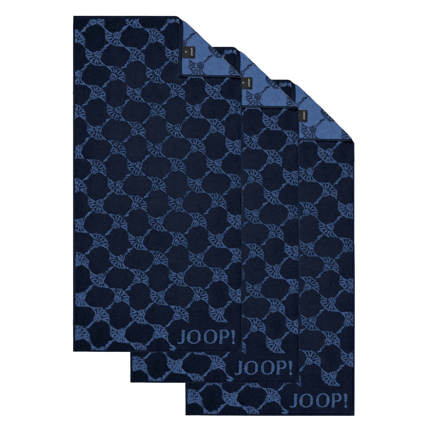 

Полотенце для ванной JOOP! 3er Pack, цвет Blau Cornflower