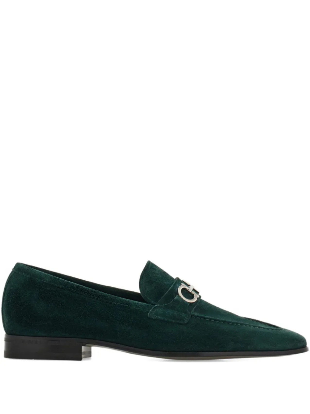 

Замшевые мокасины Ferragamo Gancini, зеленый