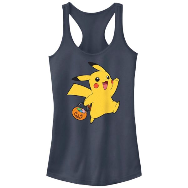 

Детская майка-борцовка Pokemon Pikachu с принтом "Сладость или гадость" Licensed Character, цвет indigo