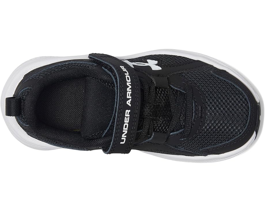 Детские кроссовки Under Armour Charged Assert 11 Alternate Closure (Little Kid) Under Armour Kids, Black/Black/White — фото 2