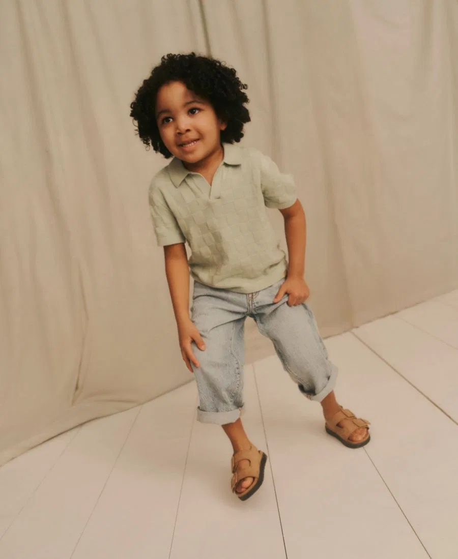 Джинсы свободного кроя для мальчиков 2T-5T Abercrombie Kids, синий — фото 4