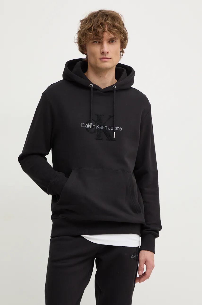 

Хлопковая толстовка Calvin Klein Jeans, черный