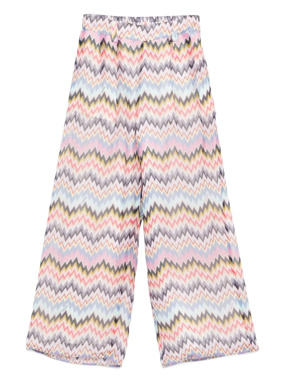 

Брюки с узором зигзаг Missoni Kids, розовый