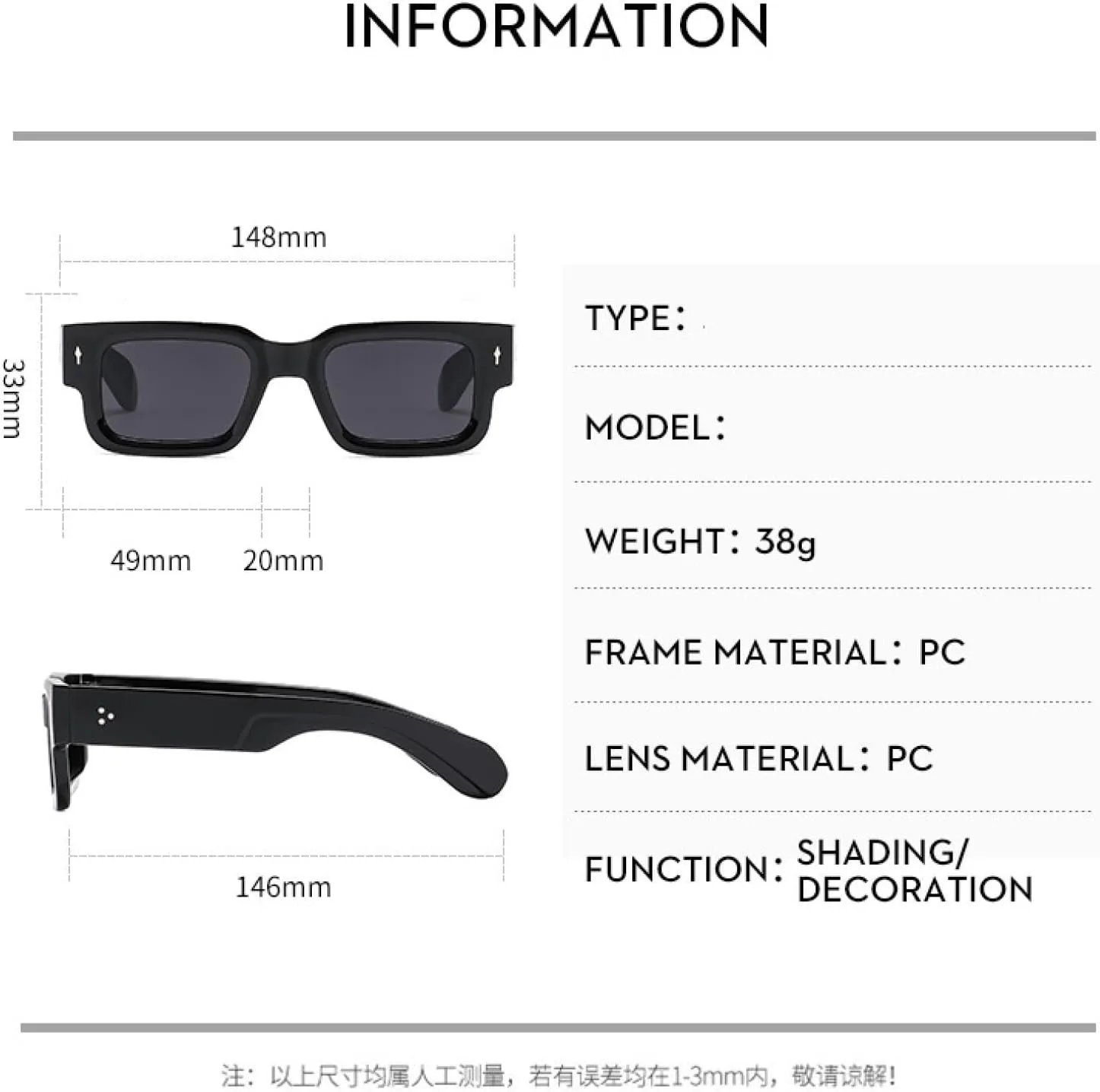 

Модные солнцезащитные очки с заклепками для женщин и мужчин, роскошные очки для активного отдыха и вождения, солнцезащитные очки UV400 generic, Gray Gray