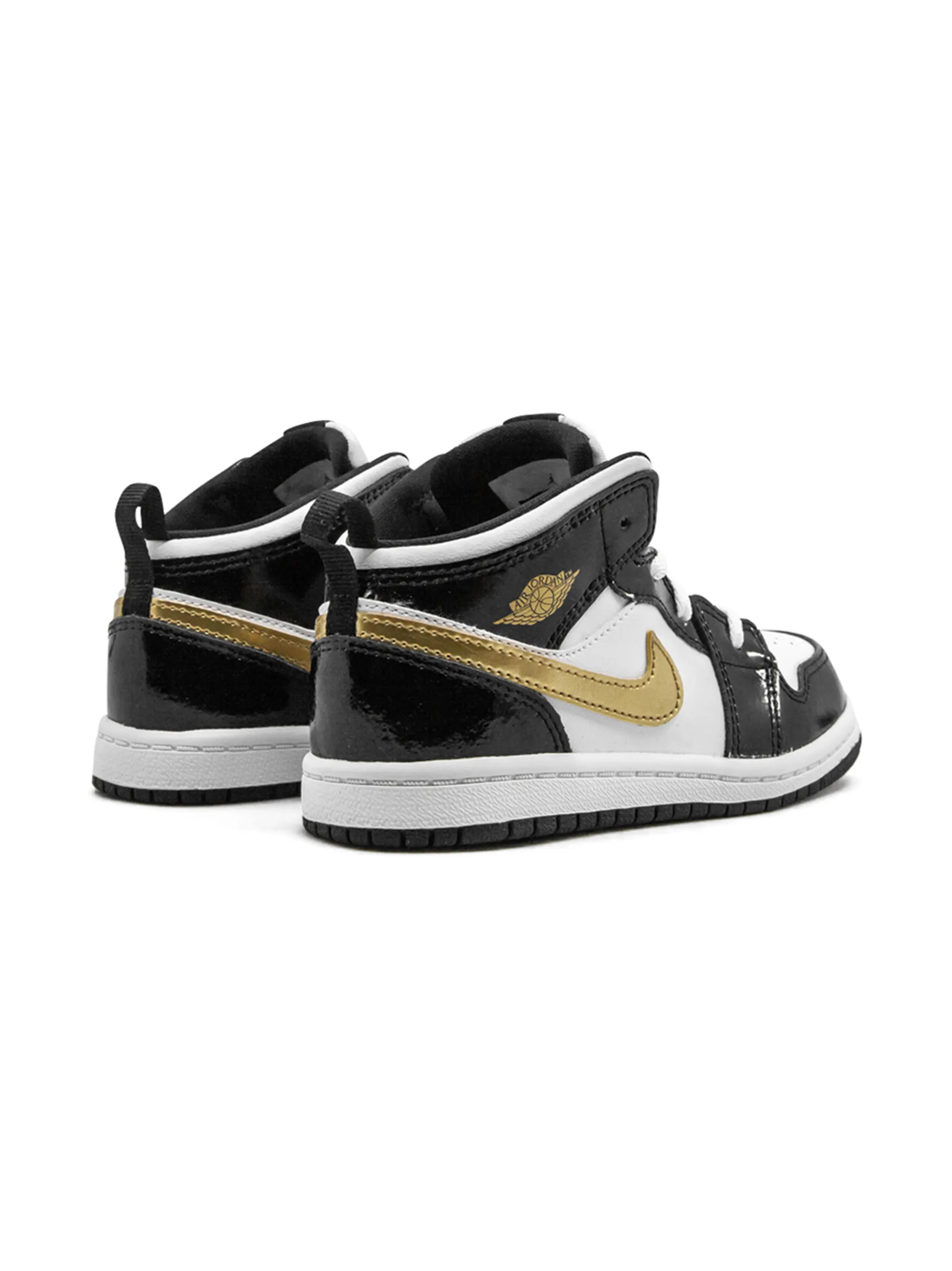 Кроссовки Air Jordan 1 Mid SE (TD) Jordan Kids, черный — фото 3