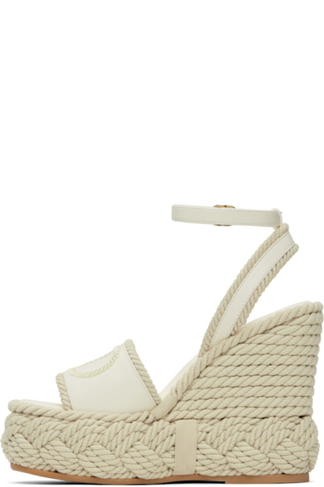 Сандалии на танкетке Off-White VLogo Torchon Valentino Garavani — фото 3