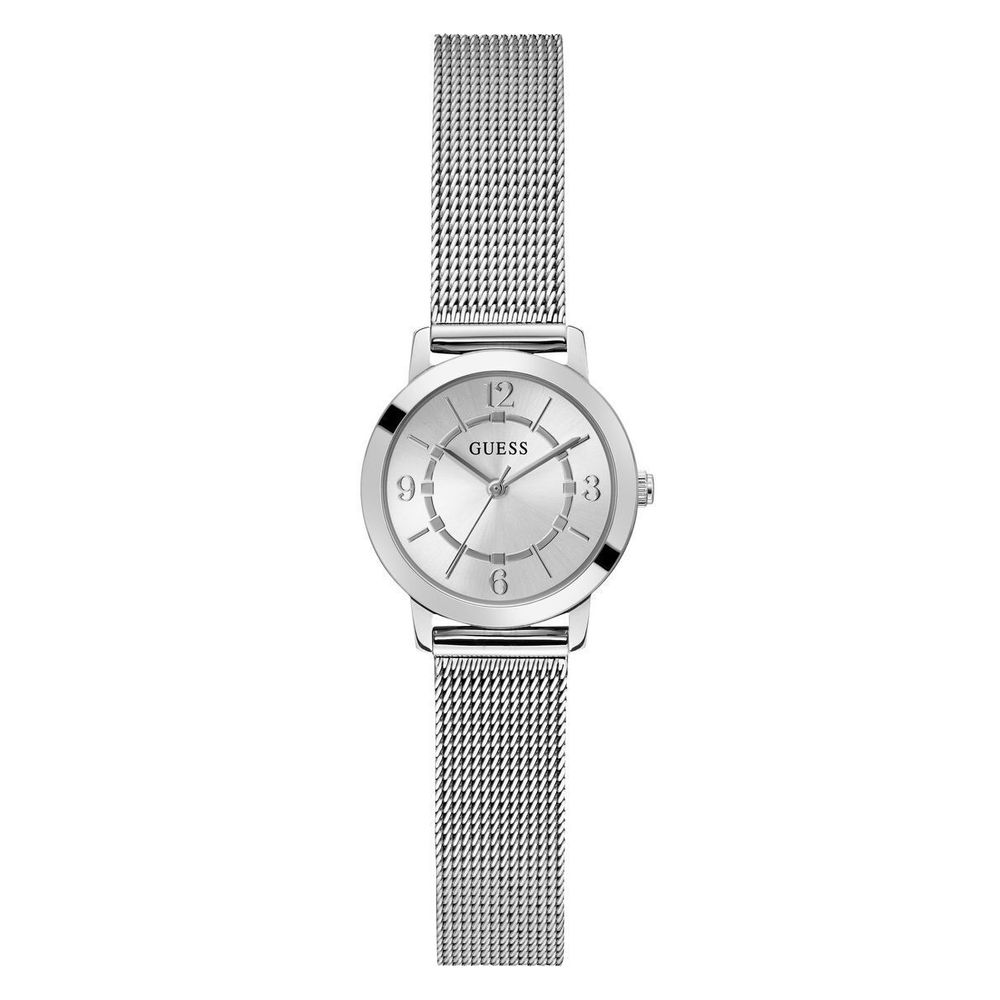 

Часы из серой нержавеющей стали Guess