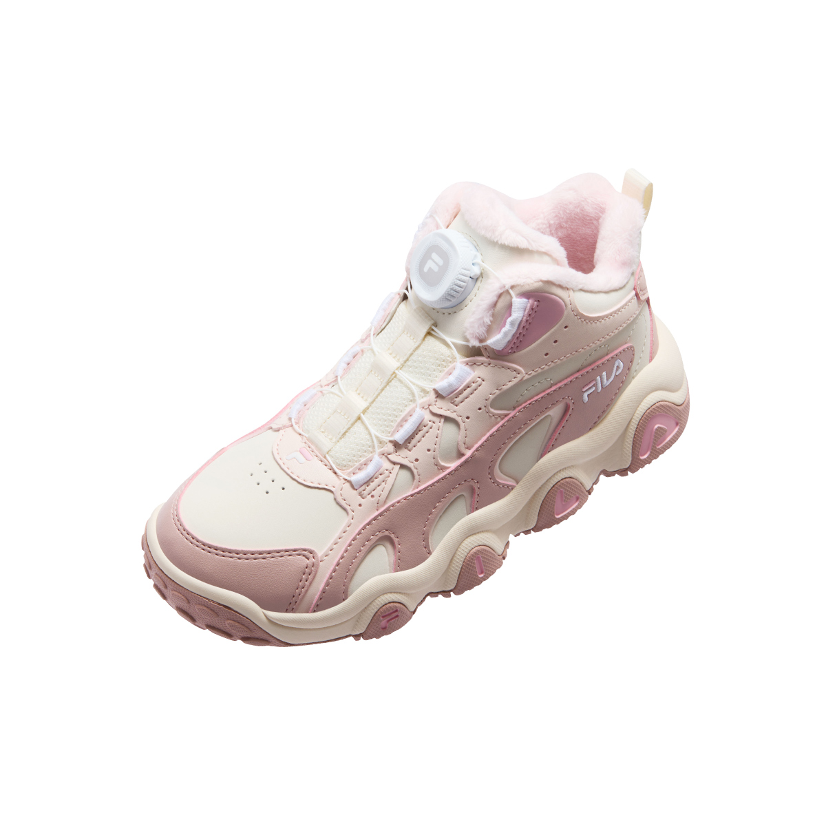 FILA KIDS SEASON FSW нескользящие утепленные ботинки Milk White/Rose Smoke Pink Kids' — фото 4