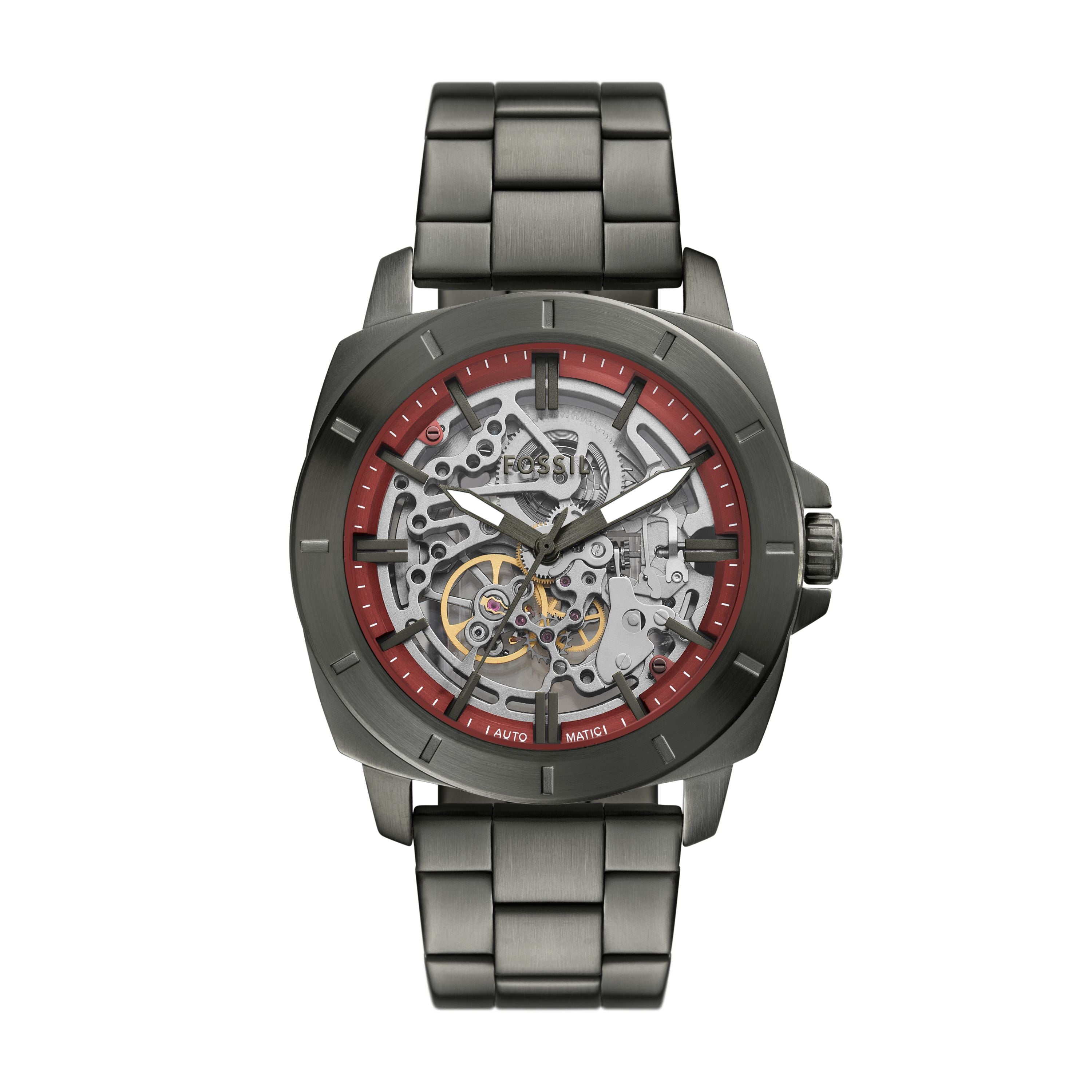 

Мужские часы Fossil Privateer с тремя стрелками, из нержавеющей стали цвета оружейной бронзы, цвет gunmetal