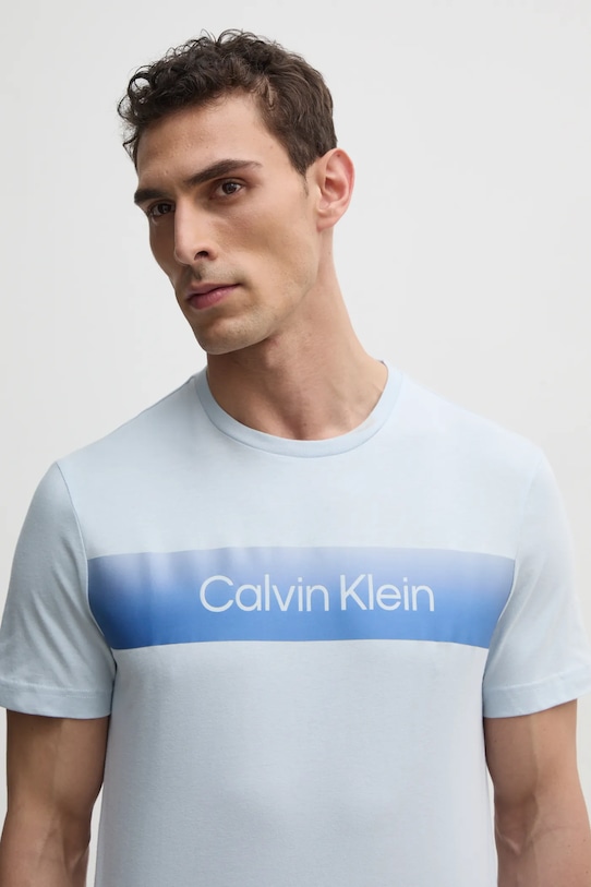 

Хлопковая футболка Calvin Klein, синий