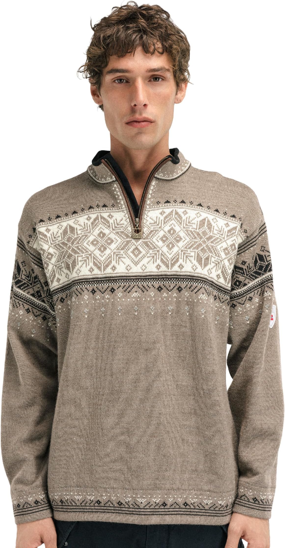 

Свитер Dale of Norway Blyfjell Sweater, цвет Mountainstone/Off-White/Coffee 1