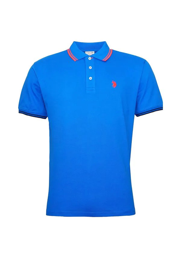 Рубашка-Поло с коротким рукавом "барни" U.S. Polo Assn., Blau — фото 4