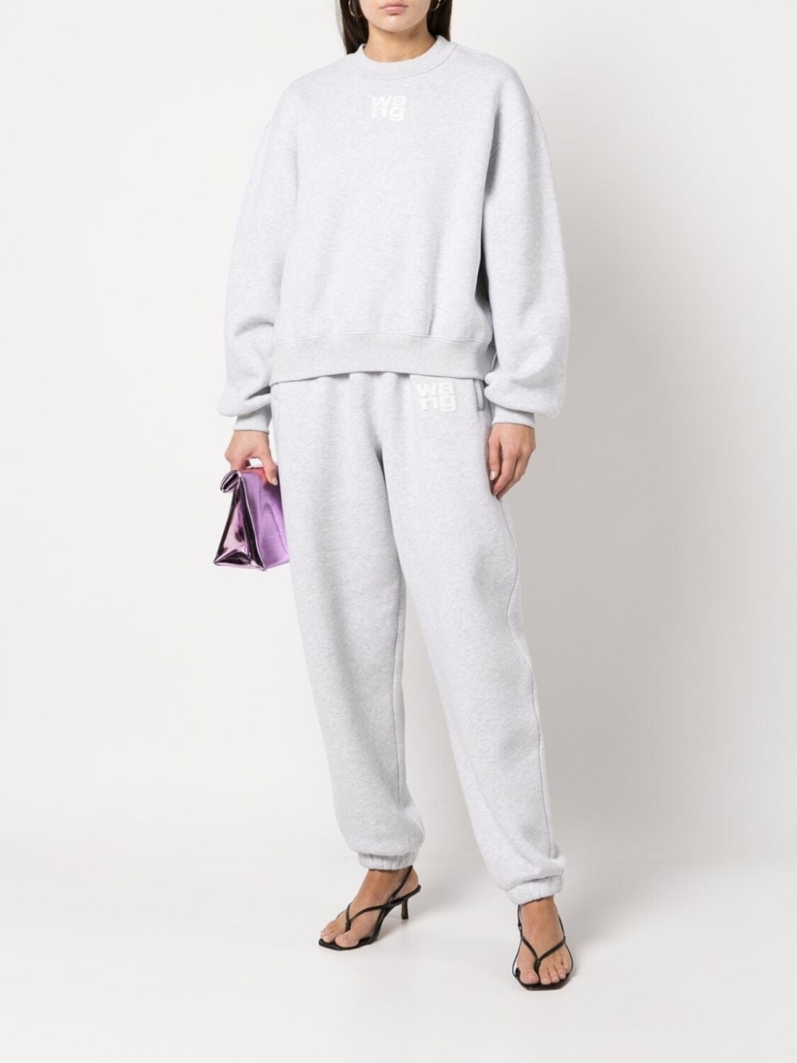 

Alexander Wang толстовка с логотипом, серый