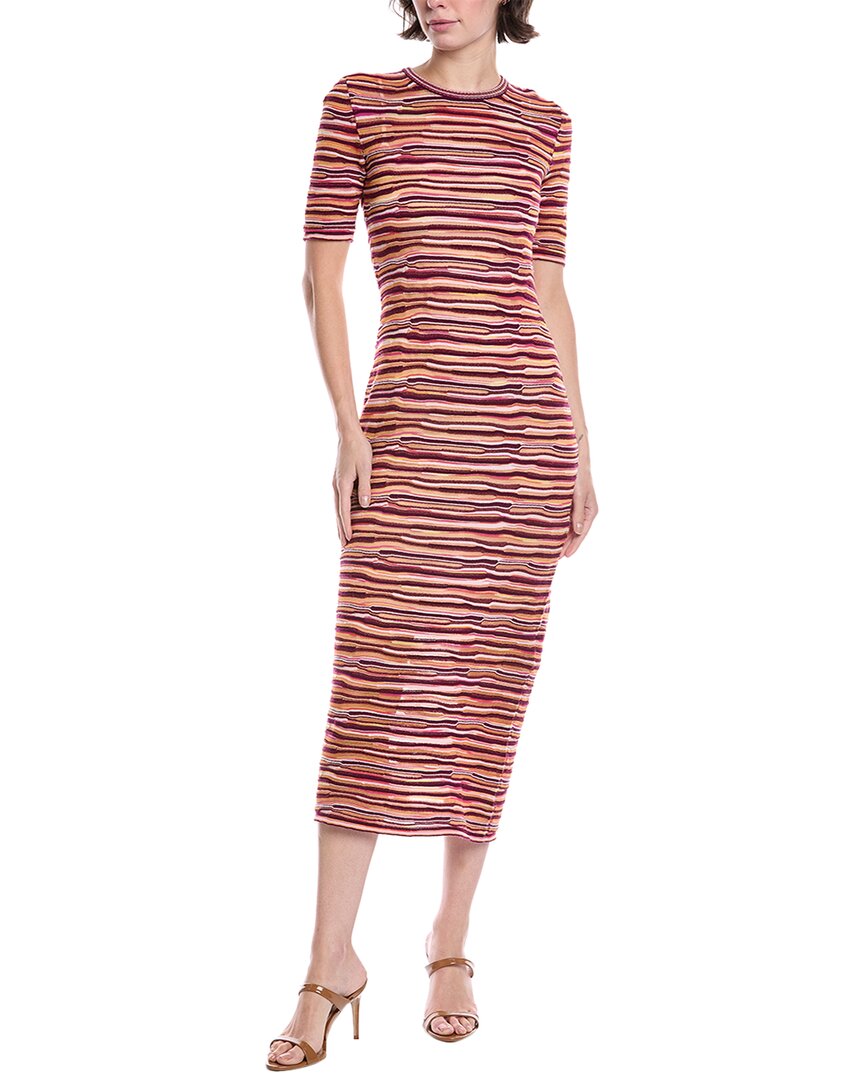 

Миссони Шерстяное Макси-платье Missoni, розовый