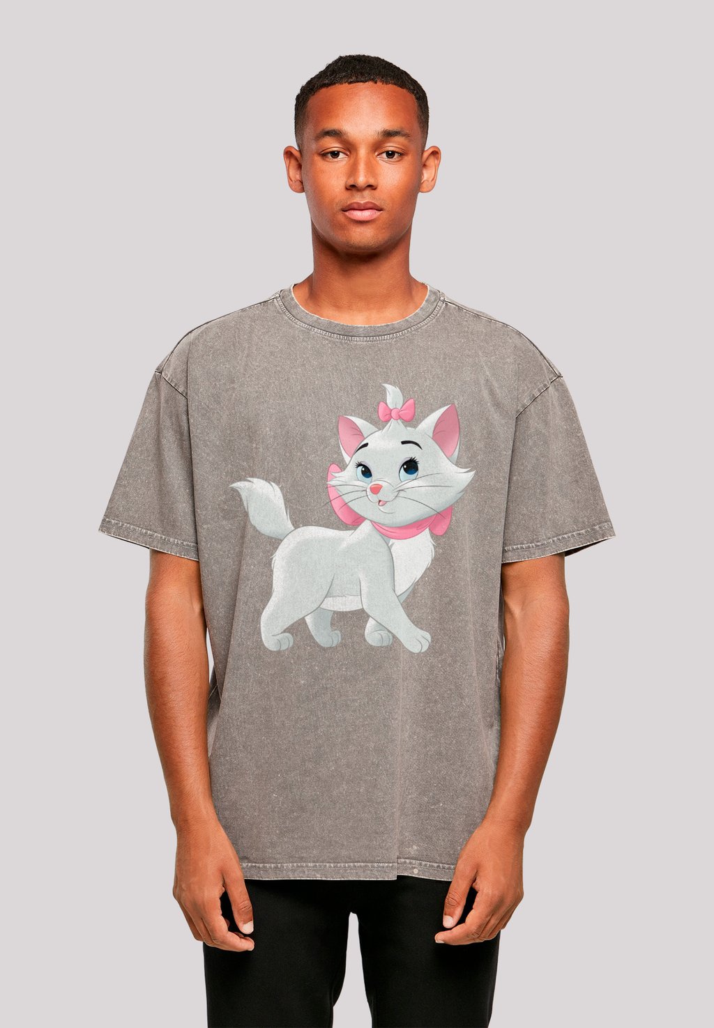 

Футболка с принтом ARISTOCATS MARIE BEAUTY CAT F4NT4STIC, серый