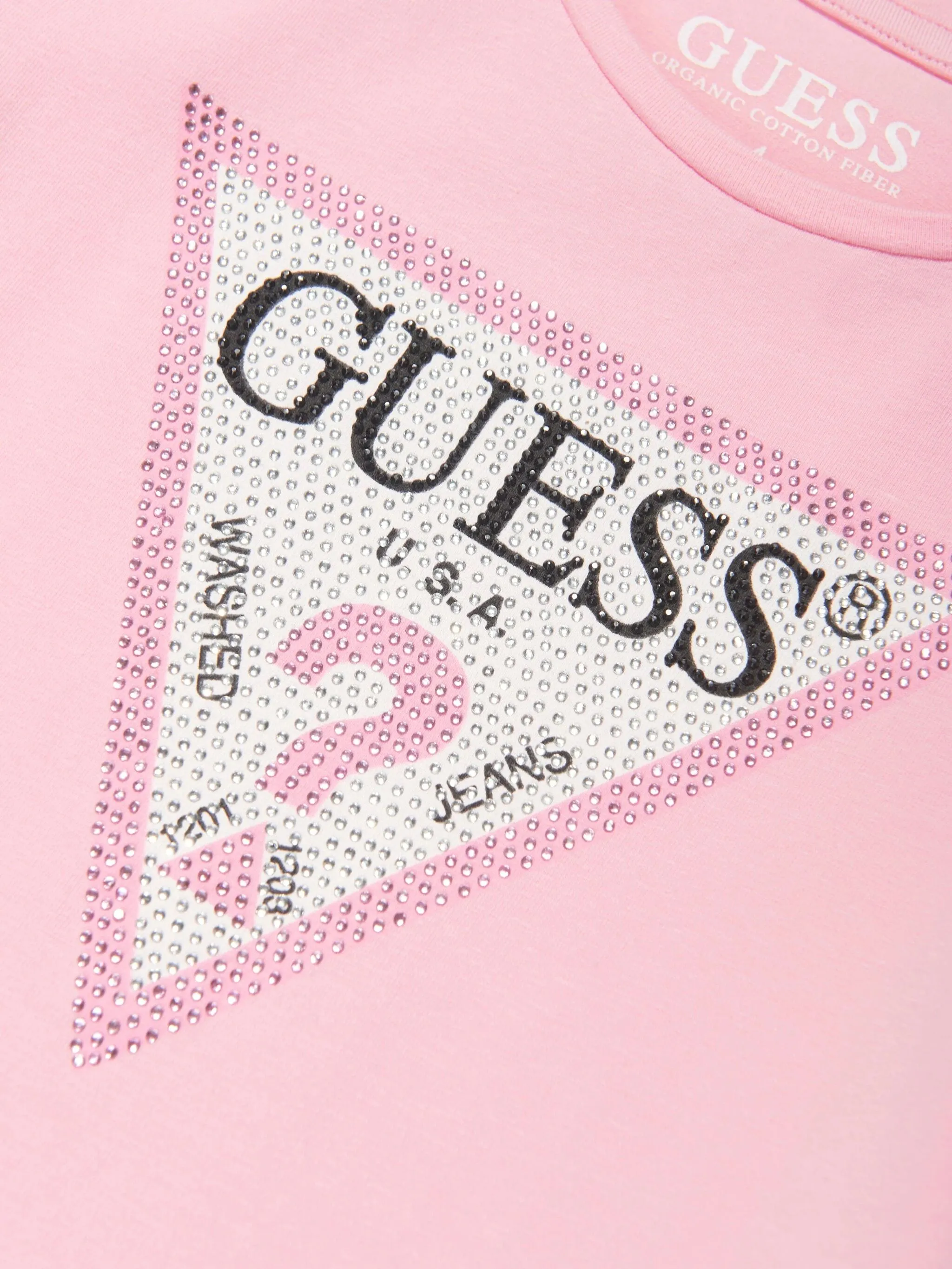 Базовая футболка Guess Kids, розовый — фото 3