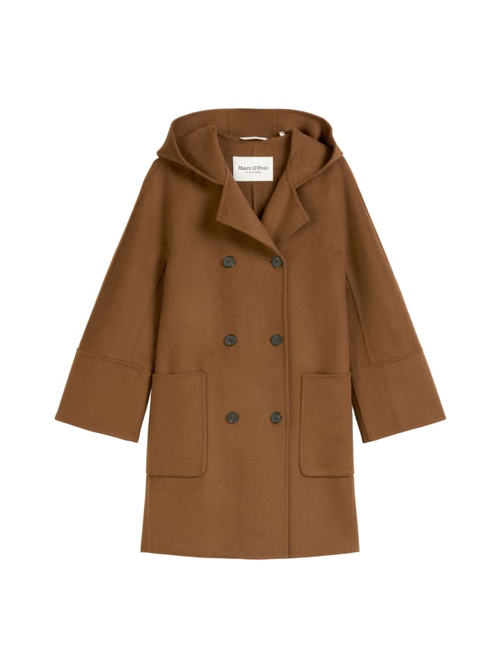 

Marc O'Polo Свободная куртка с капюшоном, цвет умбра