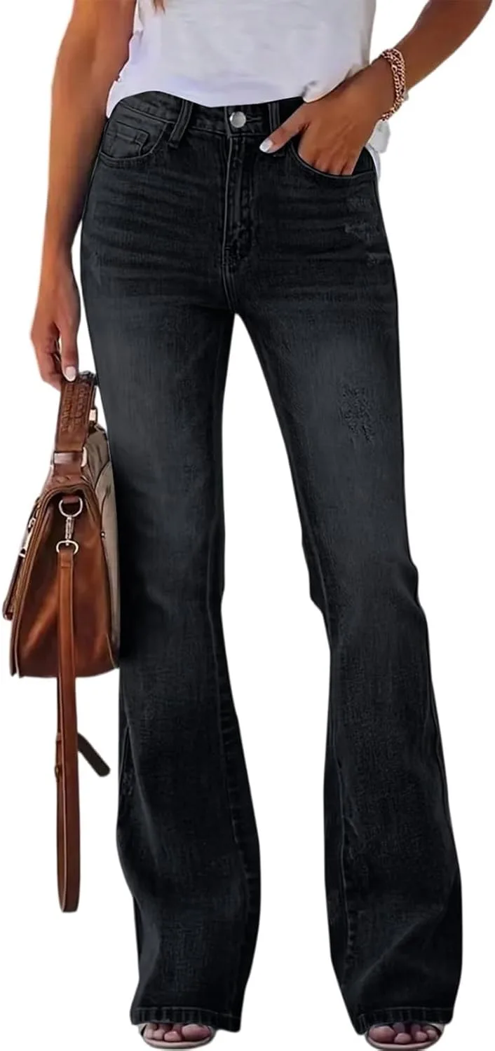 

Джинсы Boot Cut для женщин, высокие, растягивающиеся