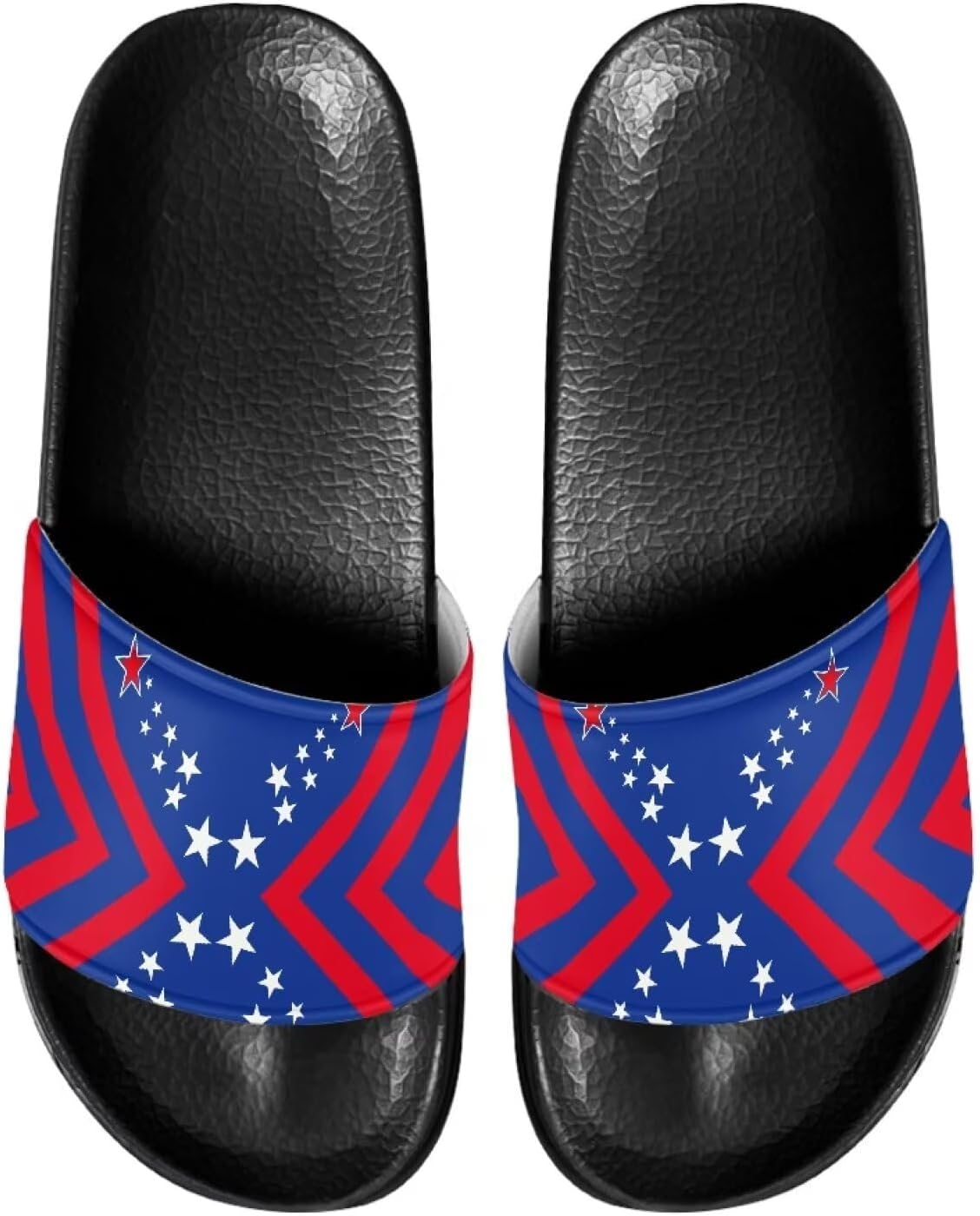 

Мужские шлепанцы для душа Kathyboom, нескользящие, с открытым носком, удобные, на плоской подошве, домашние тапочки, Stars