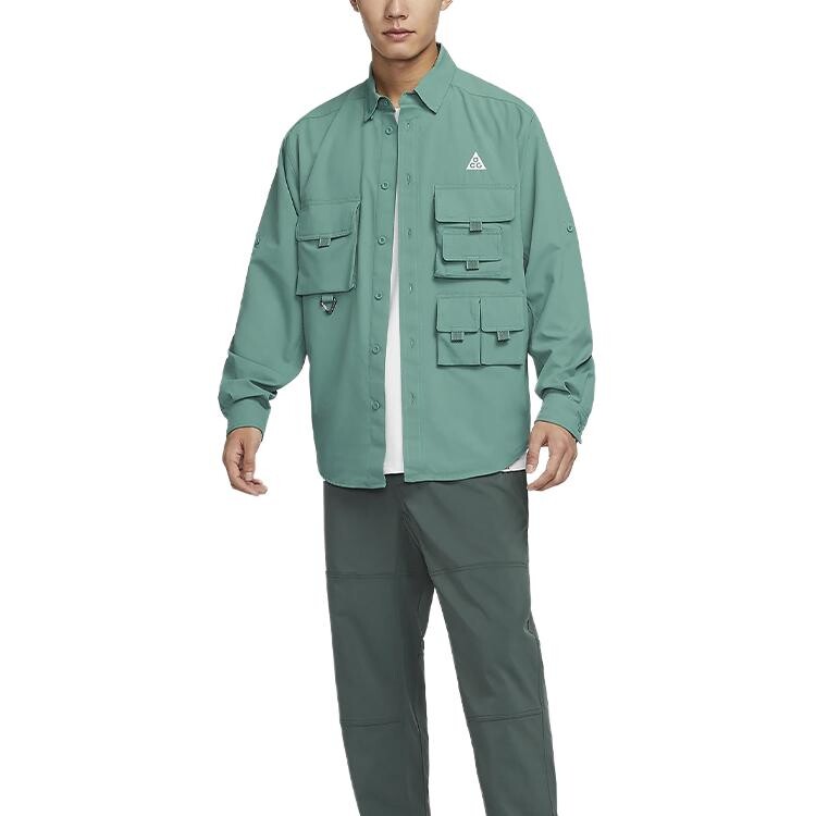 Мужская рубашка ACG Vintage Green Nike, зеленый — фото 2