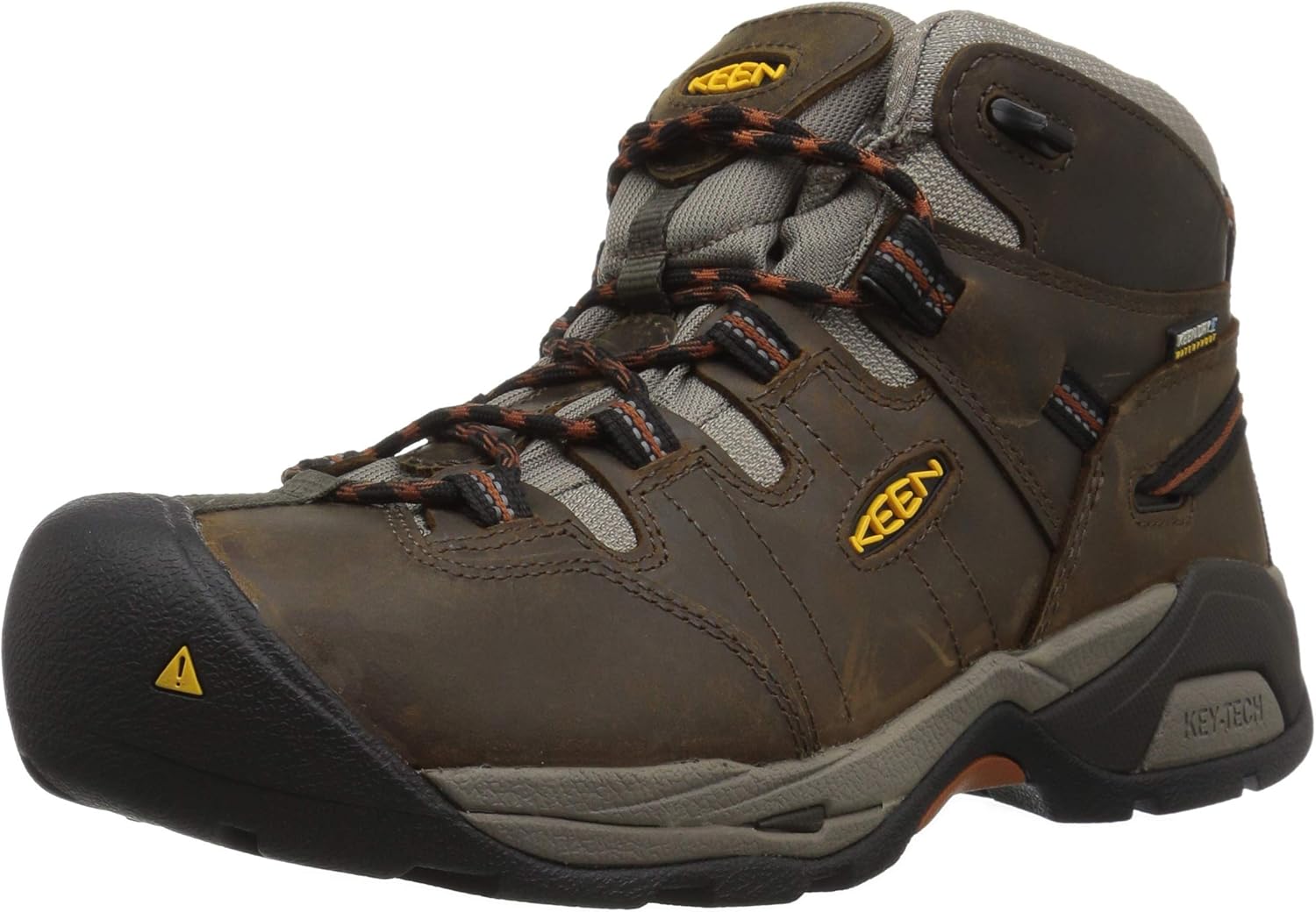 

Мужские рабочие ботинки KEEN Utility Detroit XT среднего голенища с мягким носком и водонепроницаемые, оливково-коричневый