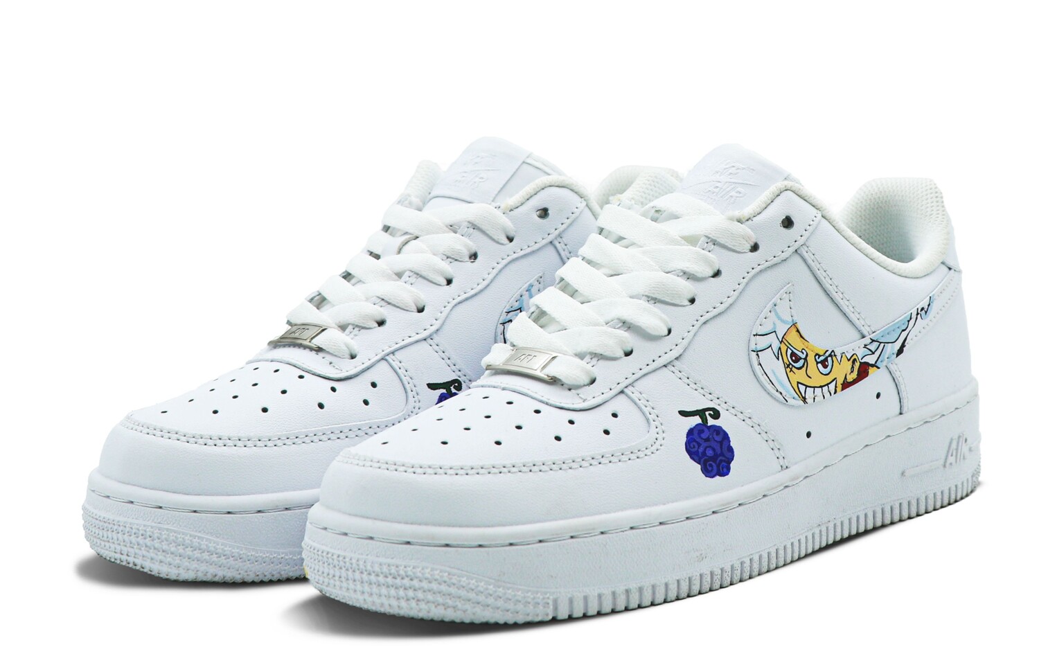 Кроссовки Nike Air Force 1 Skateboard Shoes Women's Low-Top White Blue — фото 3