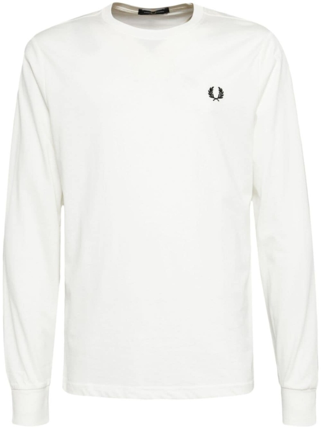 

Fred Perry футболка с длинными рукавами и вышитым логотипом, белый