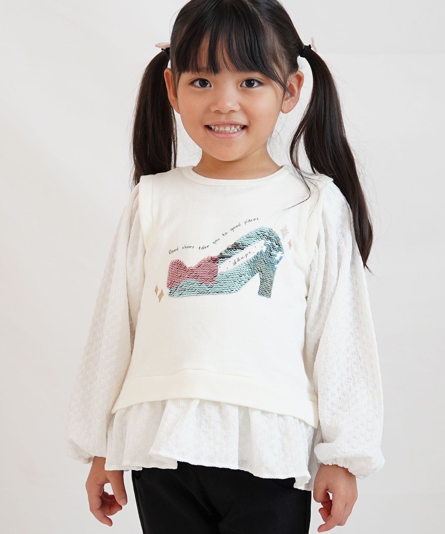 Длинная футболка SKAPE/Magical Sequin, White