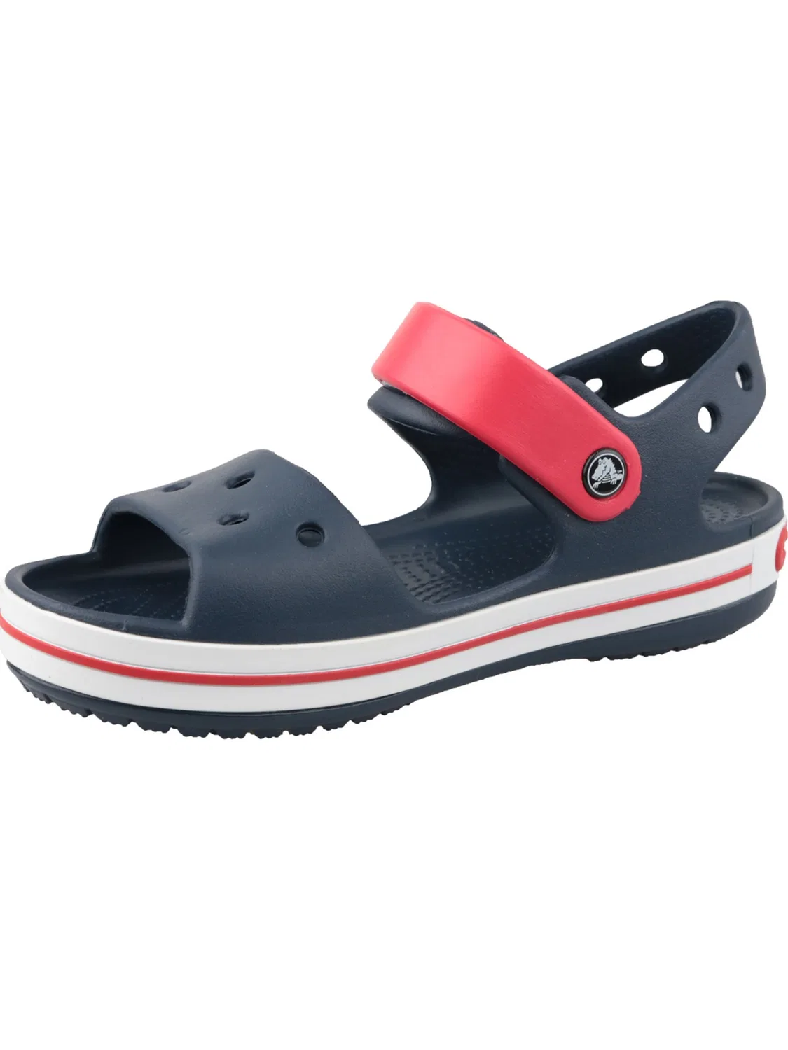 Детские сандалии Crocs Crocband Sandal Kids темно-синего цвета — фото 2