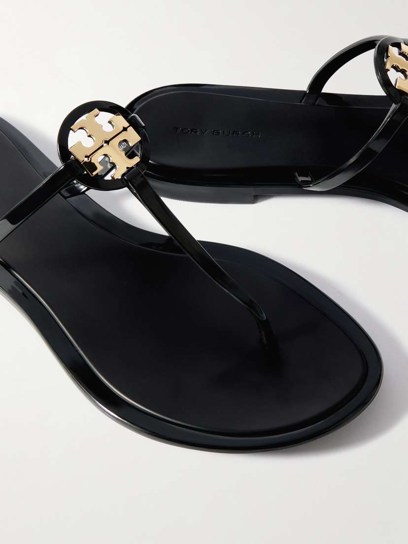 Сандалии Mini Miller из резины Tory Burch, черный — фото 4