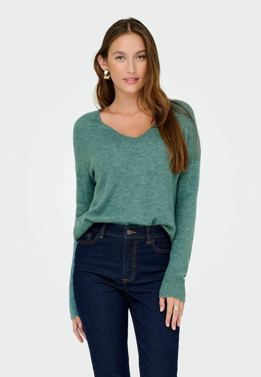 

Джемпер JDY JDYELANORA L/S V-NECK NOOS, Sea Pine/Green