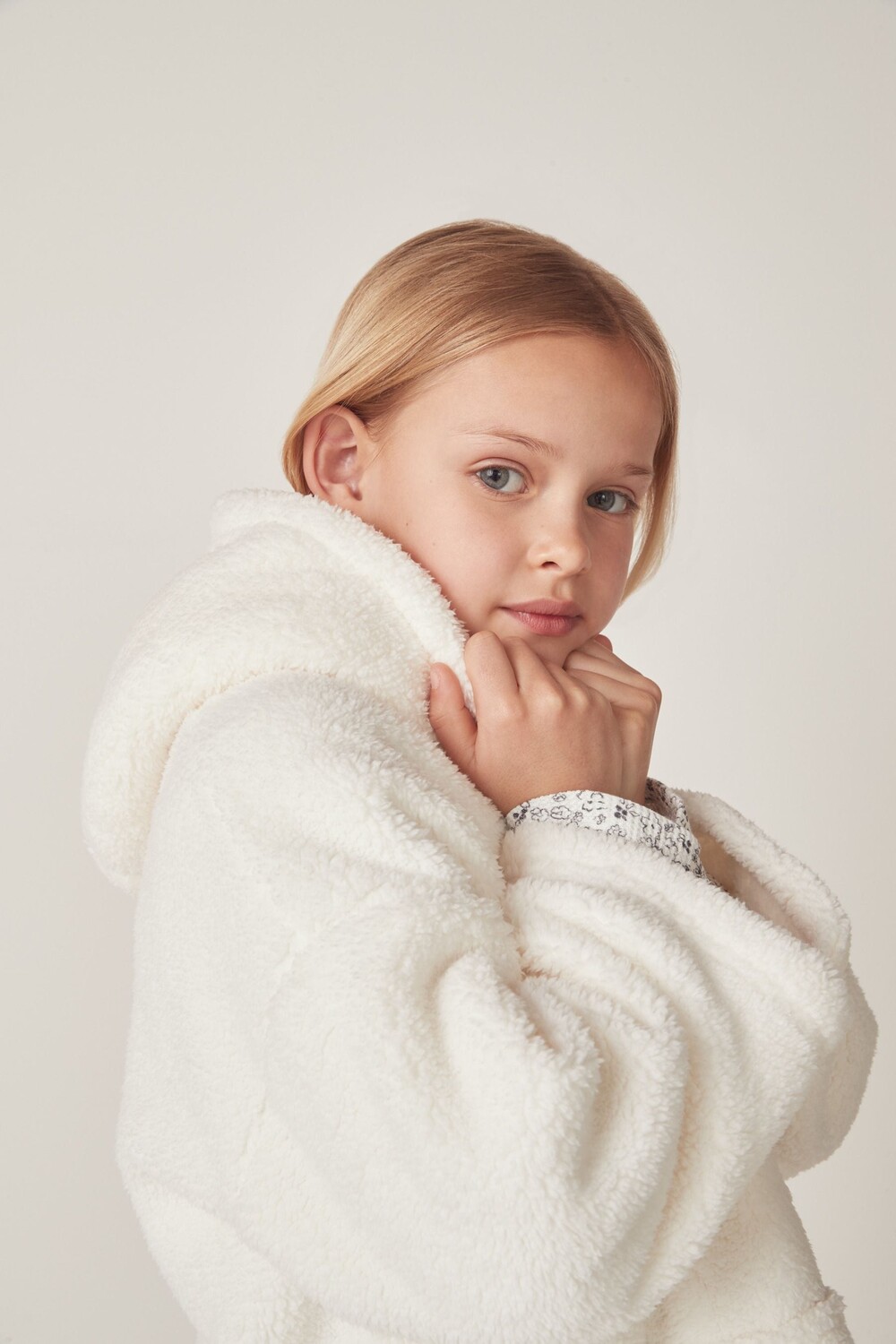 Фирменная обнимашка толстовка с капюшоном The White Company, белый — фото 3