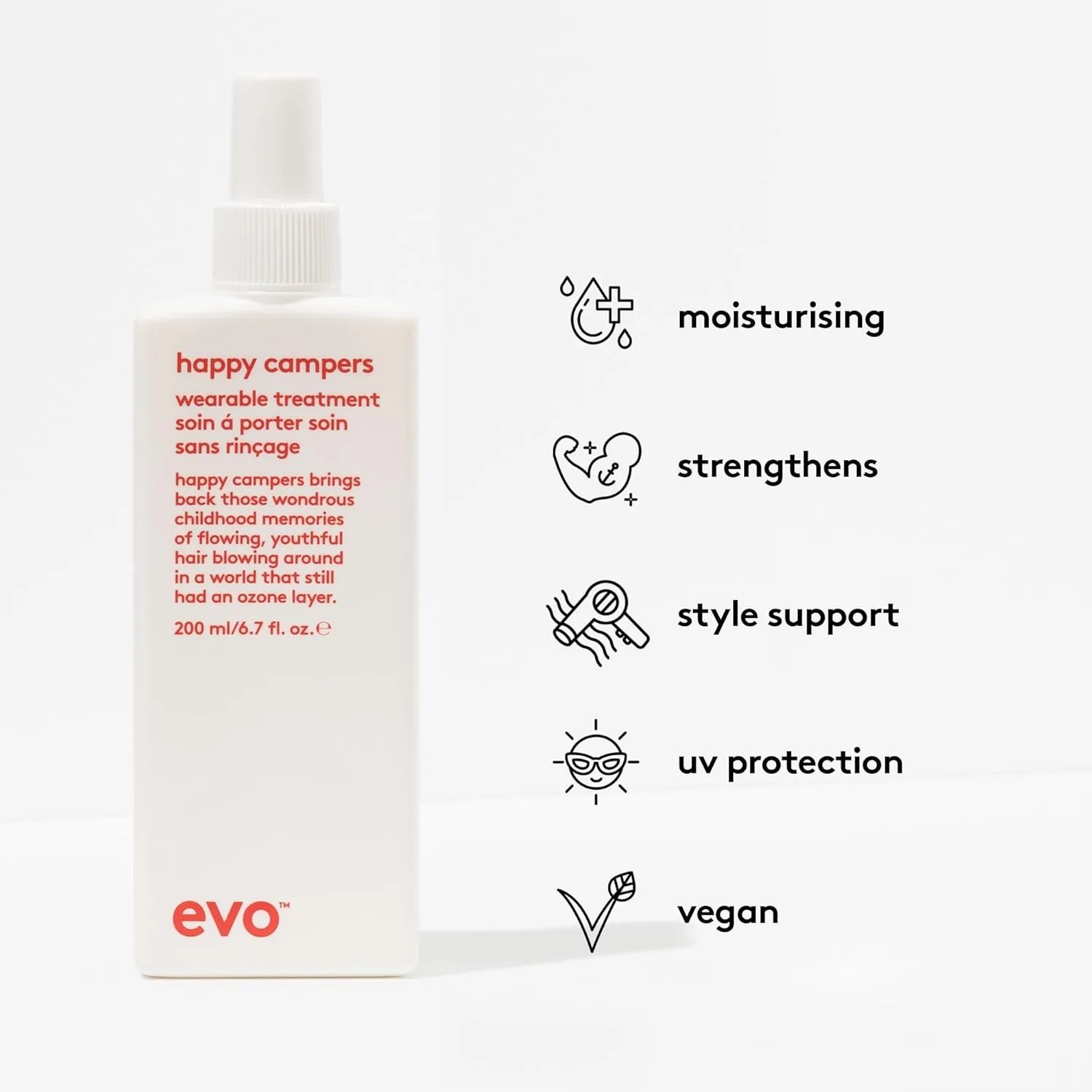 Подарочный набор для укладки волос Evo Perfect Match: несмываемый кондиционер и лосьон для придания объема окрашенным и тонким волосам. — фото 3