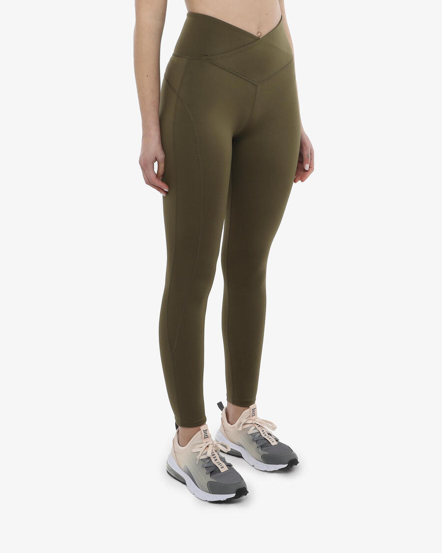 

JAKED Синтетические леггинсы для фитнеса цвета милитари-зеленый для женщин