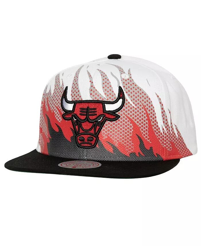 

Мужская белая кепка Chicago Bulls Hot Fire Snapback Mitchell & Ness, белый