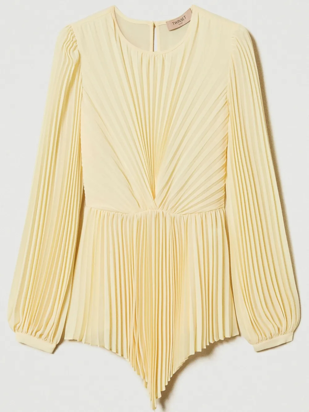 

TWINSET блузка из плиссированного жоржета, желтый