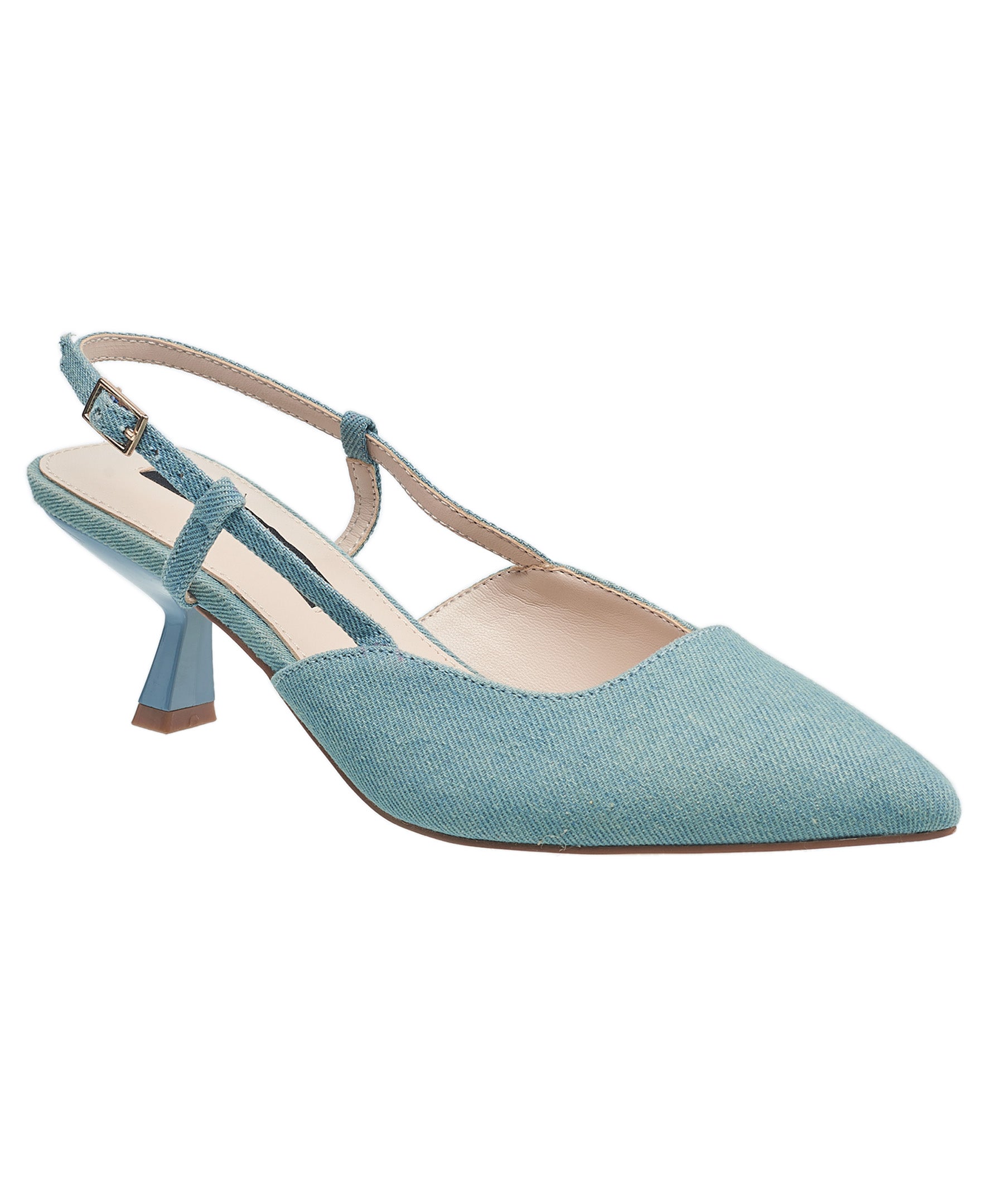 French Connection Ladies Amy Kitten Heel, Denim