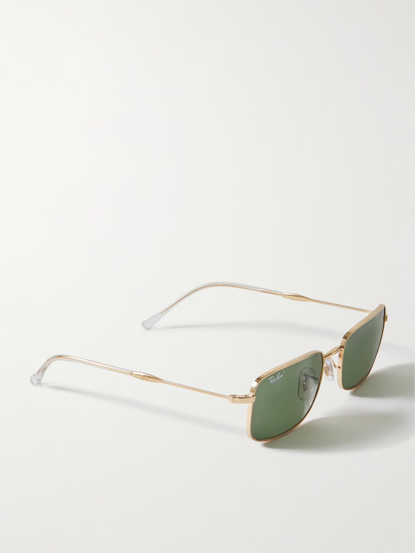 

Солнцезащитные очки золотистого цвета в прямоугольной оправе RAY-BAN, золотой