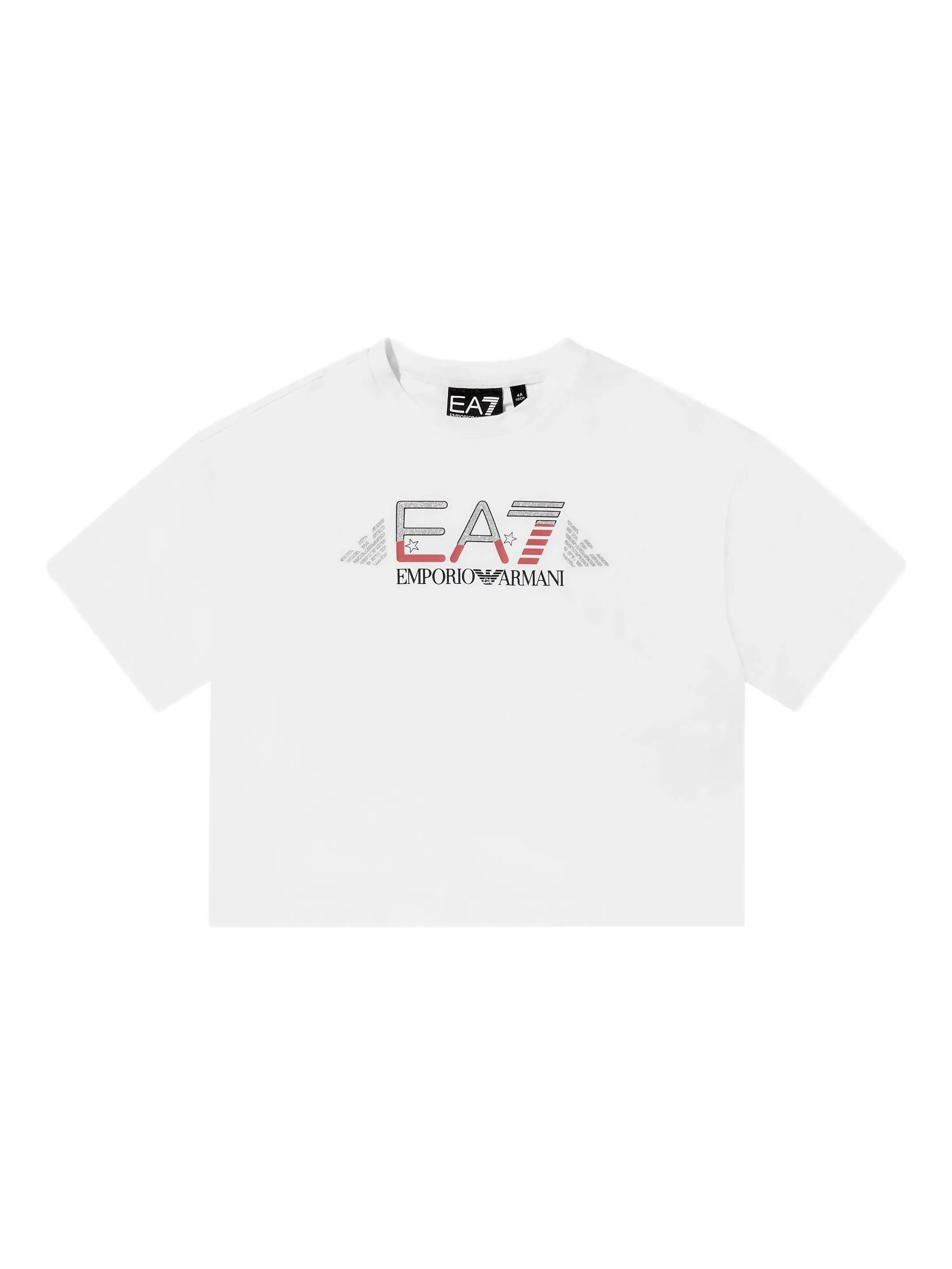 

Топ с логотипом EA7 Emporio Armani Kids, белый