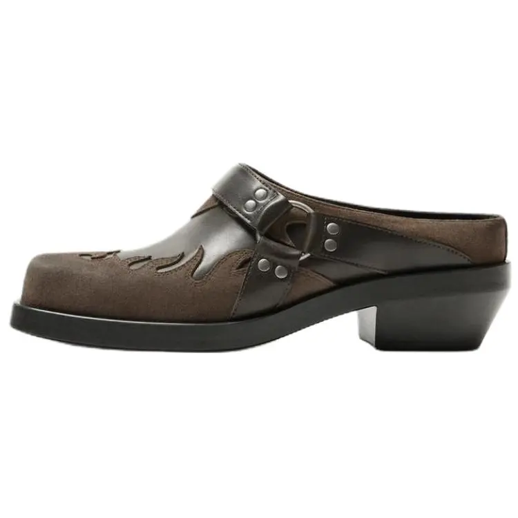 

ZARA Абразивостойкие закрытые тапочки Men's Brown