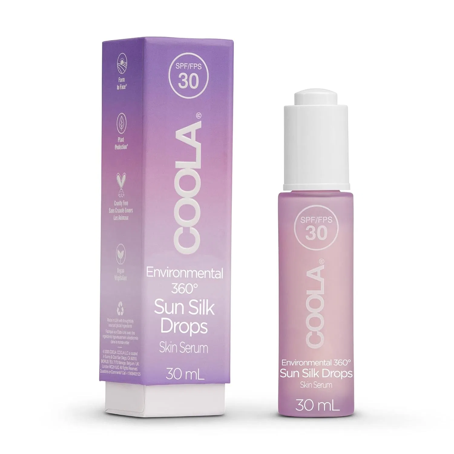 Солнцезащитные капли для лица Classic Full Spectrum Sun Silk Drops SPF 30 от Coola Coola — фото 2