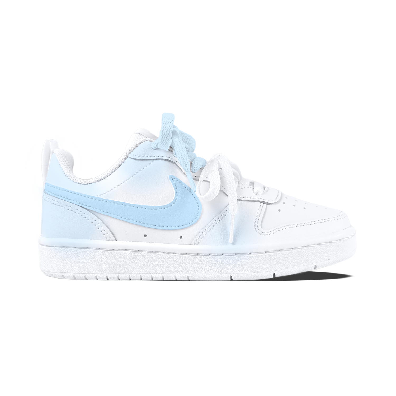 Nike Кроссовки для скейтбординга Court Borough Blue Anime с противоскользящей подошвой и устойчивостью к истиранию для детей и подростков — фото 3