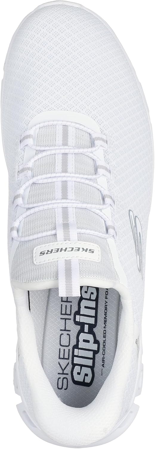 Мужские слипоны Skechers Glide-Step Noxus без шнурков, белый — фото 3